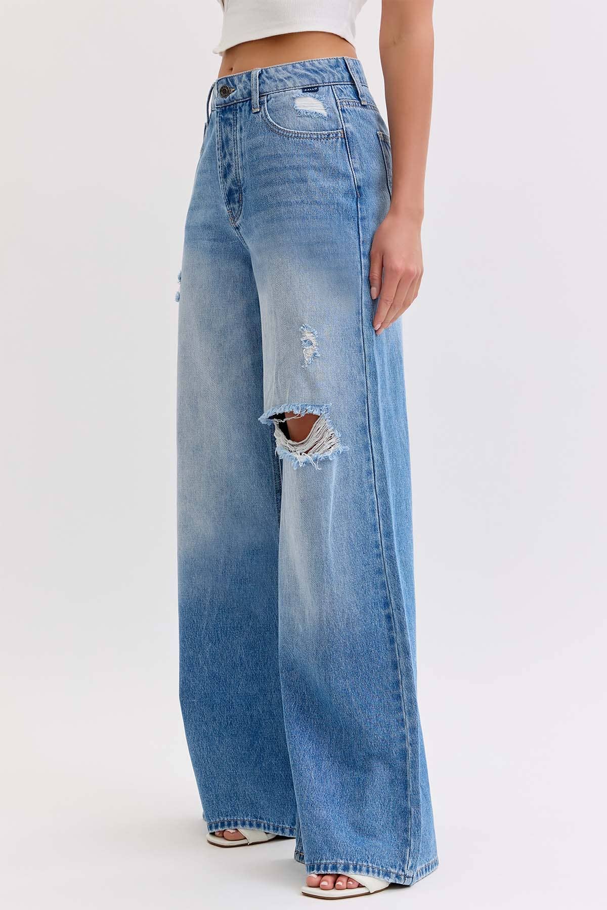 High Rise Wide Leg Cello Jeans.