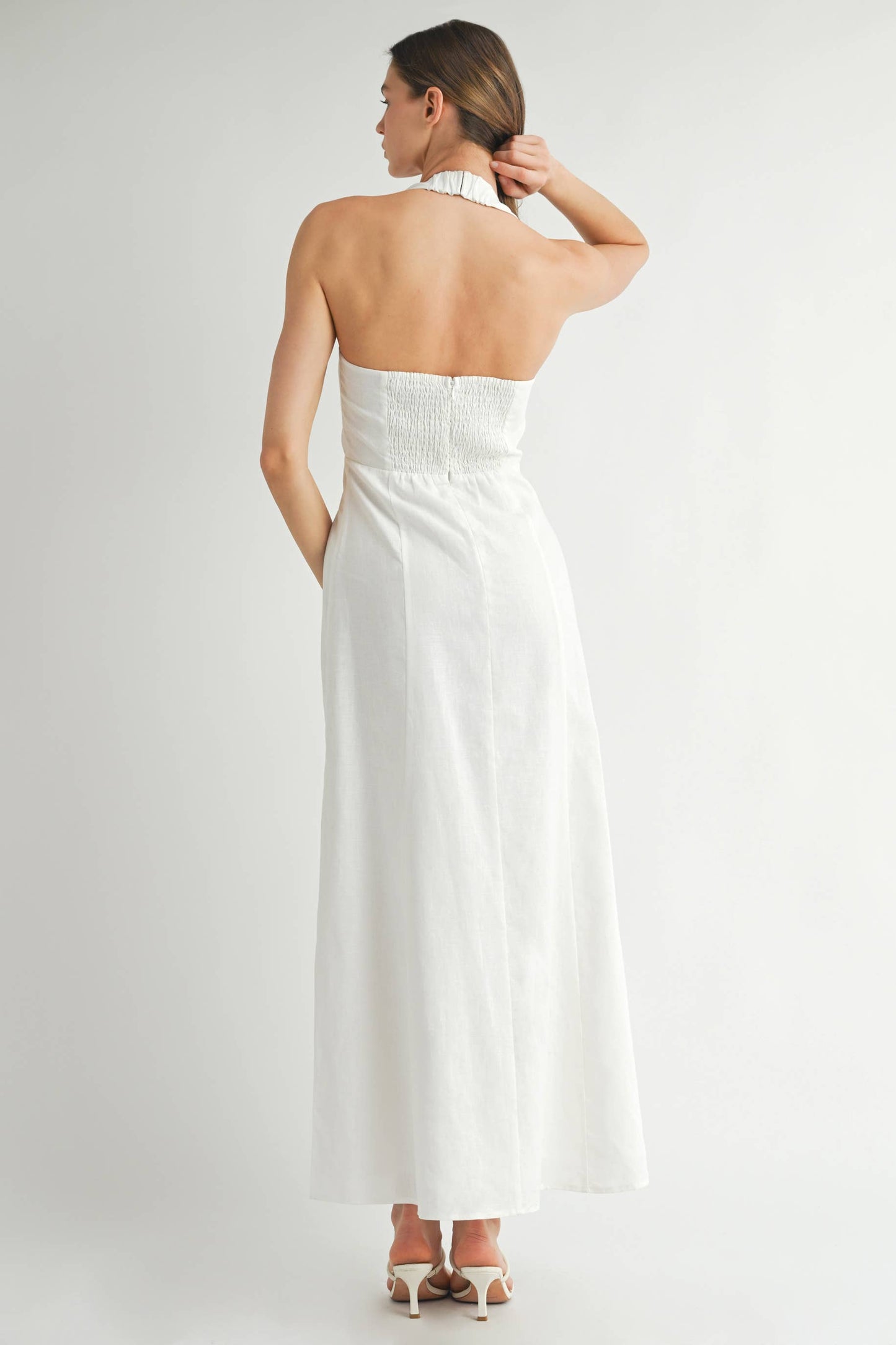 Black Linen Maxi Dress