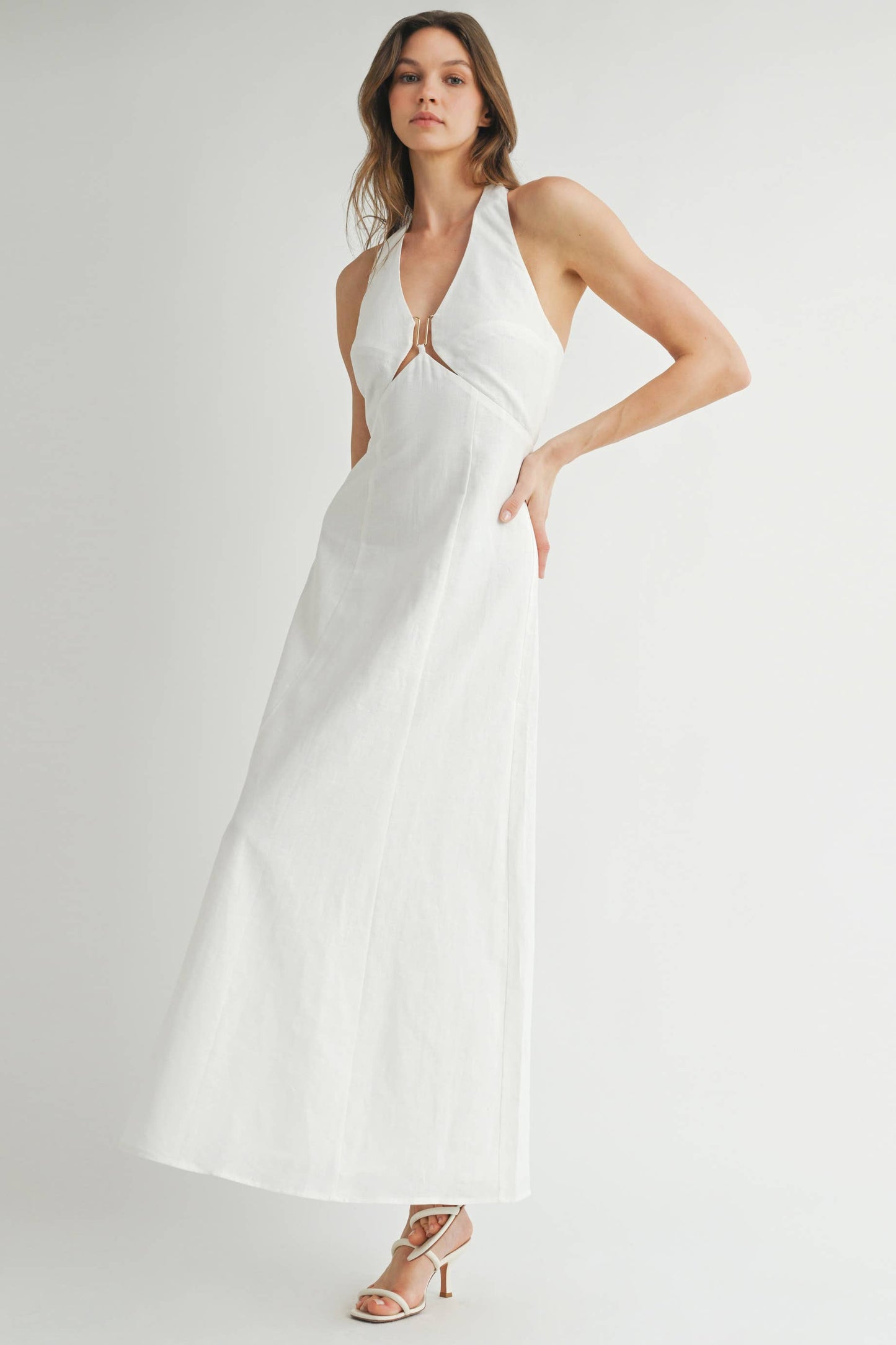 Black Linen Maxi Dress