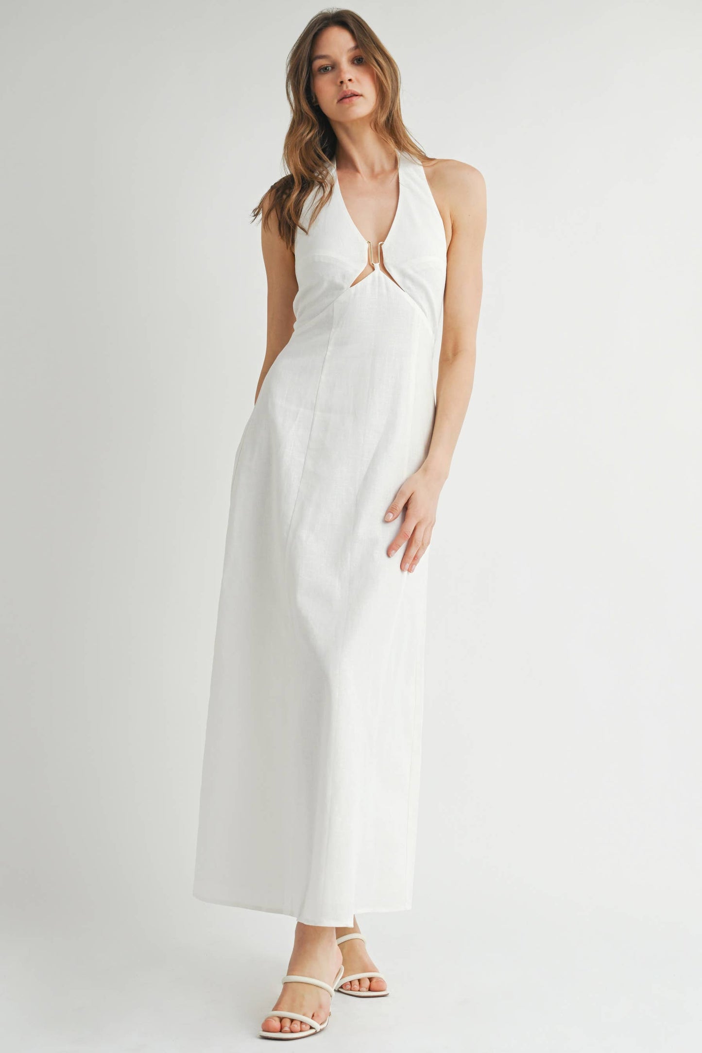 Black Linen Maxi Dress