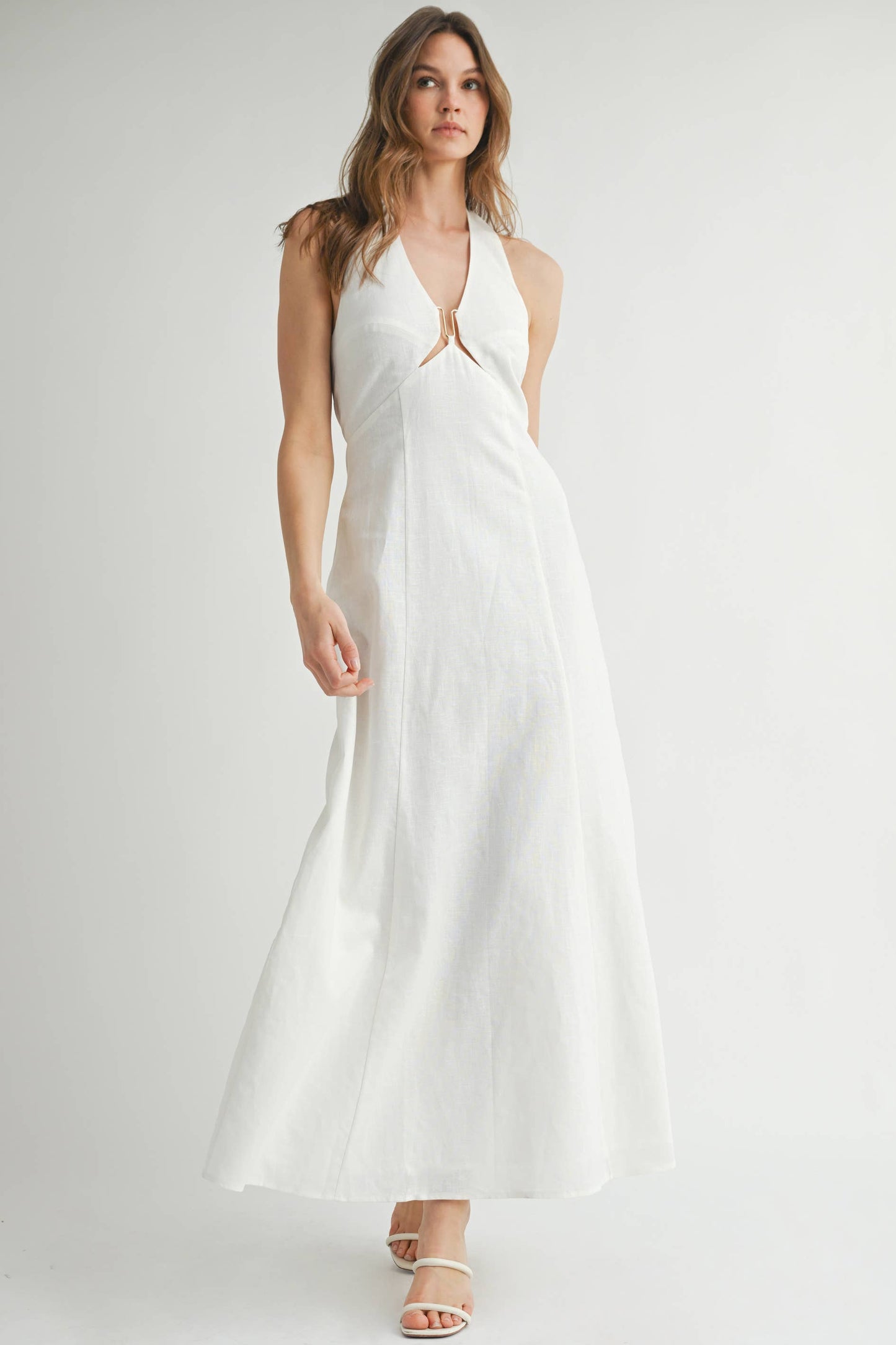 Black Linen Maxi Dress
