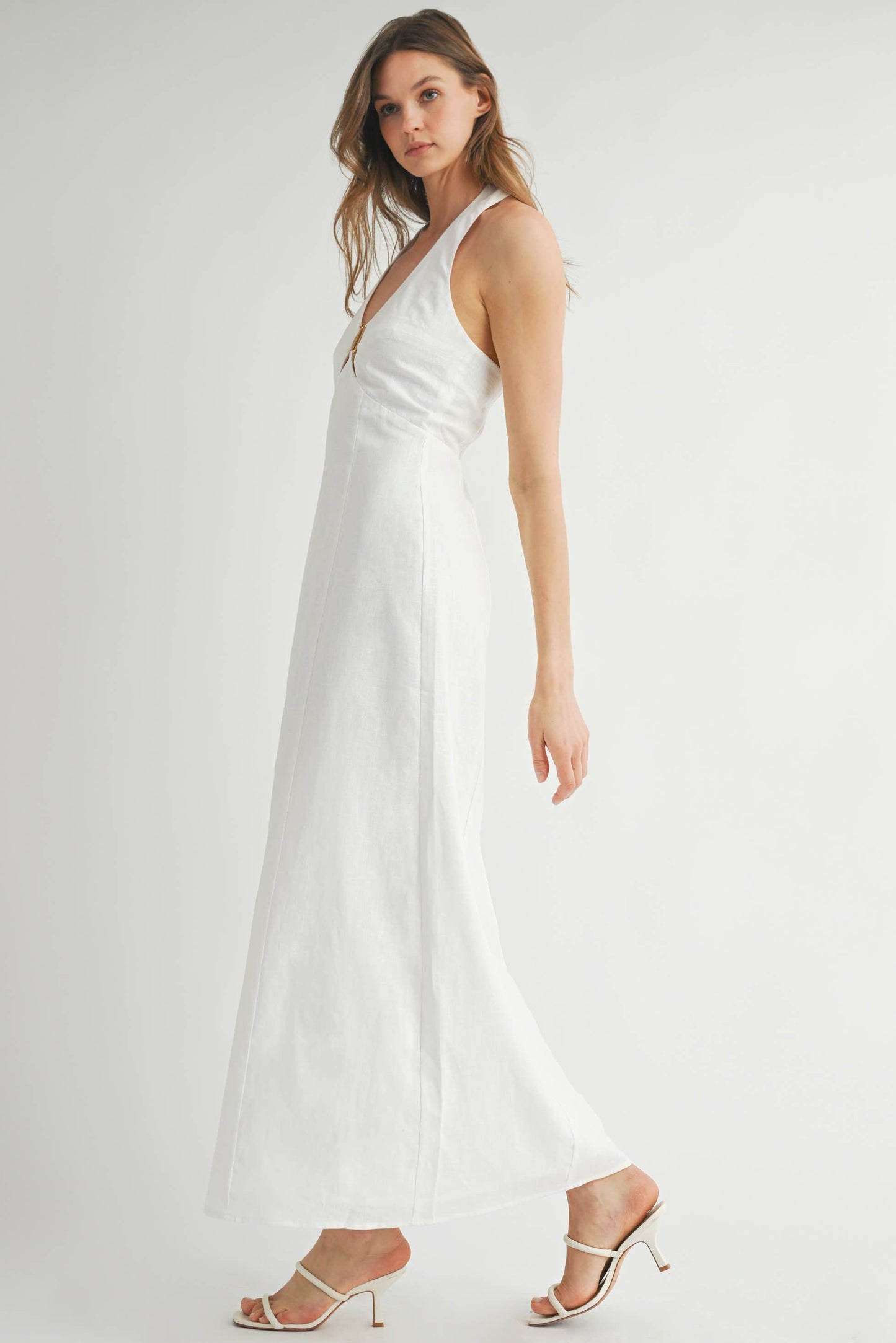 Black Linen Maxi Dress